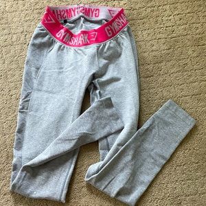 Pink Gymshark long workout leggings